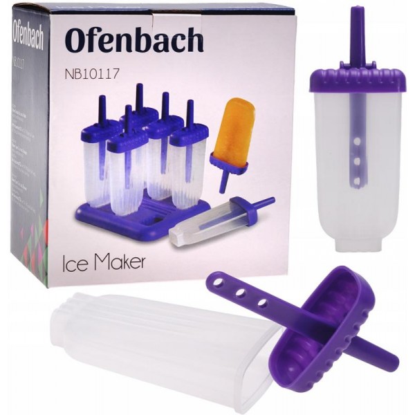 Форми Ofenbach "Ескімо" для приготування морозива 6 порцій 11.5х5.5х2см (109716) Форми Ofenbach "Ескімо" для приготування морозива 6 порцій 11.5х5.5х2см (109716)
