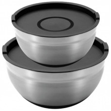 Миска MasterPro Foodies collection набір 2 шт з кришками 20/24 см (BGMP-1553)