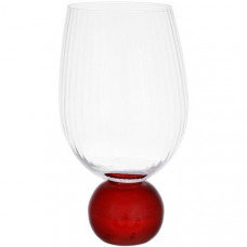 Набір 6 склянок "Bauble Glass" 450мл на червоній ніжці (109916)