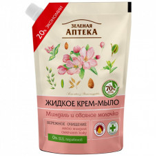 Жидкое мыло Зелена Аптека Миндаль и овсяное молочко дой-пак 460 мл (4823015935428)