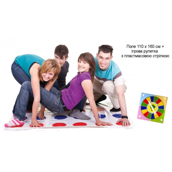Игра "Твистер" 85297 с рулеткой Игра "Твистер" 85297 с рулеткой