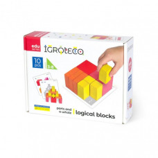 Детские деревянные кубики "Части и целое" Igroteco 900460 20 кубиков