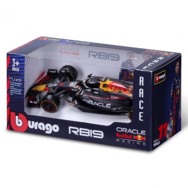 Коллекционная автомодель "Red Bull Racing RB19 (2023)" Bburago 18-38082, 1:43 масштаб Коллекционная автомодель "Red Bull Racing RB19 (2023)" Bburago 18-38082, 1:43 масштаб