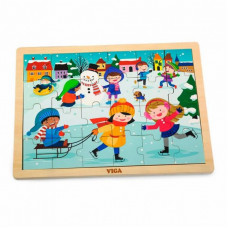 Пазл Viga Toys Времена года. Зима (51272)
