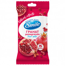 Влажные салфетки Smile Daily Гранат 15 шт. (4820048481977)