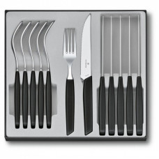 Набор столовых приборов Victorinox Swiss Modern Table Set 12 шт Steak Black (6.9093.12W.12)
