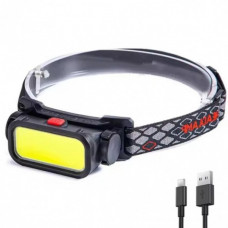 Налобный фонарь с красным и белым светом BL-008 USB 4 режима (104036)