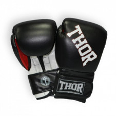Боксерские перчатки Thor Ring Star 12oz Black/White/Red (536/02(Le)BLK/WHT/RED 12 oz.)