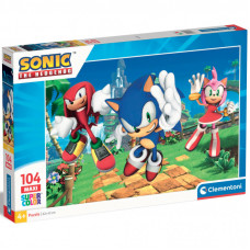 Пазл Clementoni Sonic серия MAXI 104 элемента (25764)