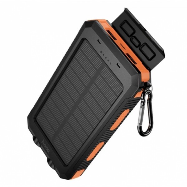 Внешний аккумулятор Power Bank HOCO J164 Platinum Solar 8000mAh 10W, с солнечной панелью и LED фонариком (134436) Внешний аккумулятор Power Bank HOCO J164 Platinum Solar 8000mAh 10W, с солнечной панелью и LED фонариком (134436)
