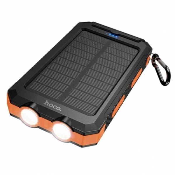 Внешний аккумулятор Power Bank HOCO J164 Platinum Solar 8000mAh 10W, с солнечной панелью и LED фонариком (134436) Внешний аккумулятор Power Bank HOCO J164 Platinum Solar 8000mAh 10W, с солнечной панелью и LED фонариком (134436)