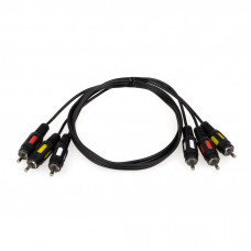 Кабель мультимедийный 3xRCA M to 3xRCA M 0.8m Atcom (10808)