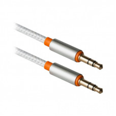 Кабель мультимедийный 3.5mm M to 3.5mm M 1.2m white Defender (87513)