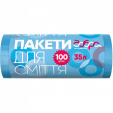 Пакеты для мусора Добра Господарочка синие 35 л 100 шт. (4820086521666)
