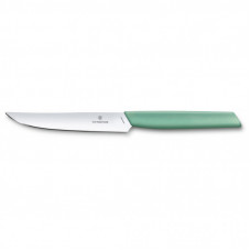 Кухонный нож Victorinox Swiss Modern Steak 12 см Мятний (6.9006.1241)