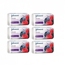 Детское мыло Johnson’s baby Care Vita Rich Восстановительного с экстрактом малины 90 г х 6 шт. (3574661642741)