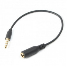 Кабель мультимедийный 3.5mm M to 3.5mm F 0.2m Cablexpert (CCA-419)