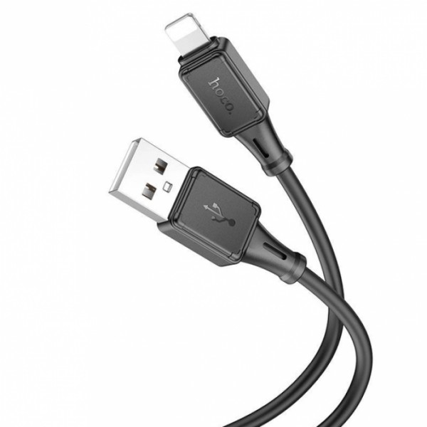 Кабель для телефона USB to Lightning Apple iPhone HOCO X101 100см 2,4A Черный (59746)