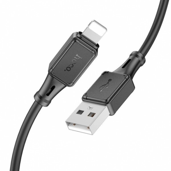 Кабель для телефона USB to Lightning Apple iPhone HOCO X101 100см 2,4A Черный (59746) Кабель для телефона USB to Lightning Apple iPhone HOCO X101 100см 2,4A Черный (59746)