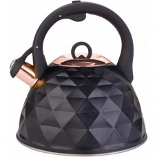 Чайник Kamille Whistling Kettle Black Сrystal 3л з нержавіючої сталі зі свистком (97846)