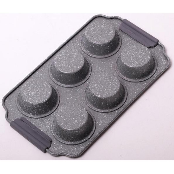 Форма для випічки кексів Kamille Marble 30х18см, 6 осередків (38946)