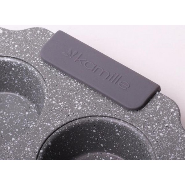 Форма для випічки кексів Kamille Marble 30х18см, 6 осередків (38946)