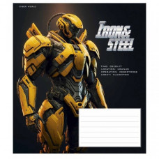 Тетрадь ученическая "Iron&Steel" 012-3284K-4 в клетку, 12 листов