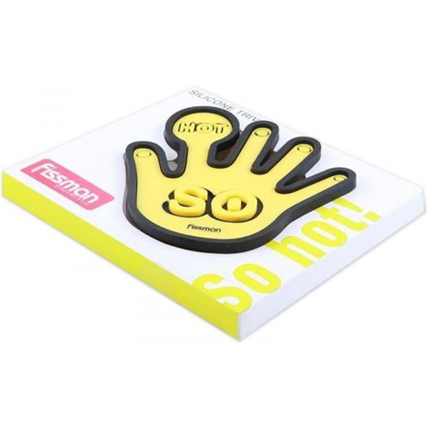 Підставка під гаряче Fissman Yellow Hand 17x15см силіконова (112156) Підставка під гаряче Fissman Yellow Hand 17x15см силіконова (112156)