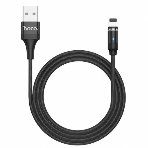 Кабель для зарядки магнитный Hoco U76 "Fresh magnetic" Lightning (1.2m) Чорный (93256) Кабель для зарядки магнитный Hoco U76 "Fresh magnetic" Lightning (1.2m) Чорный (93256)
