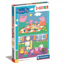 Пазл Clementoni 2 в 1 Peppa Pig, 2 по 60 элементов (24793)