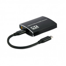 Концентратор Cablexpert USB-C to 2 HDMI (2 ind. screens)/PD/Аudio 3.5mm (A-CM-HDMIF2-01)