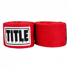 Бинт для спорта Title Boxing Traditional Weave 180" 4.5м Red (HW RD)