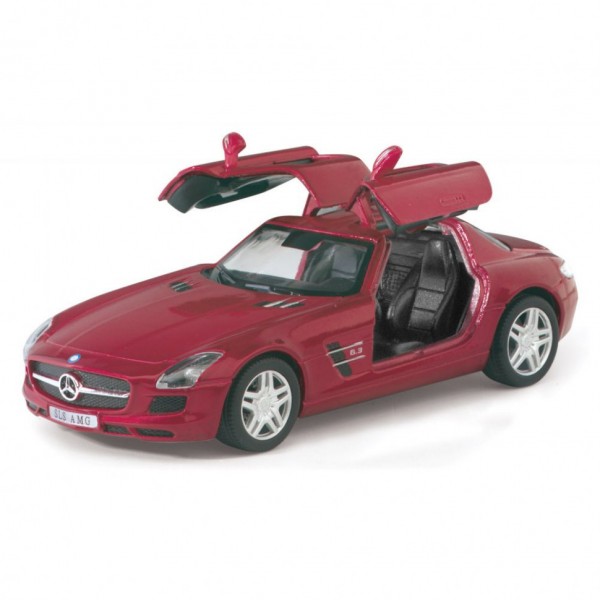 Машинка металлическая KT5349W Mercedes-Benz SLS AMG (Красный)