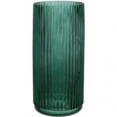 Ваза скляна Ancient Glass "Emerald" Ø12х25см, смарагдове скло (112376)