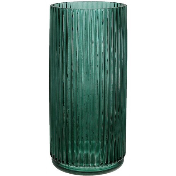 Ваза скляна Ancient Glass "Emerald" Ø12х25см, смарагдове скло (112376)