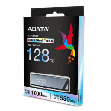 USB флеш накопитель ADATA 128GB Elite UE800 Silver USB3.1 Type-C (AELI-UE800-128G-CSG)