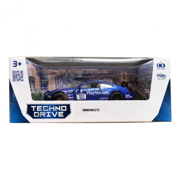 Машинка инерционная BMW M6 GT3 TechnoDrive 250353 масштаб 1:43 Машинка инерционная BMW M6 GT3 TechnoDrive 250353 масштаб 1:43