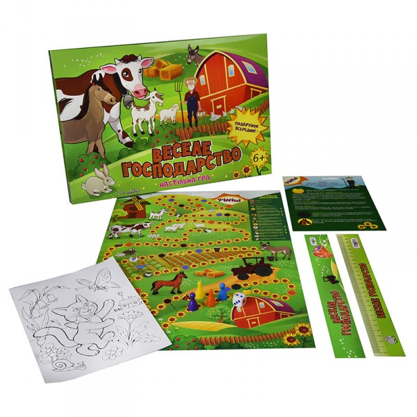 Настольная Игра-бродилка "Веселое хозяйство" Strateg 30456 (укр.) Настольная Игра-бродилка "Веселое хозяйство" Strateg 30456 (укр.)