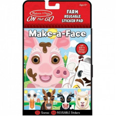 Набор для творчества Melissa&Doug Блокнот с многоразовыми наклейками Ферма (MD30511)