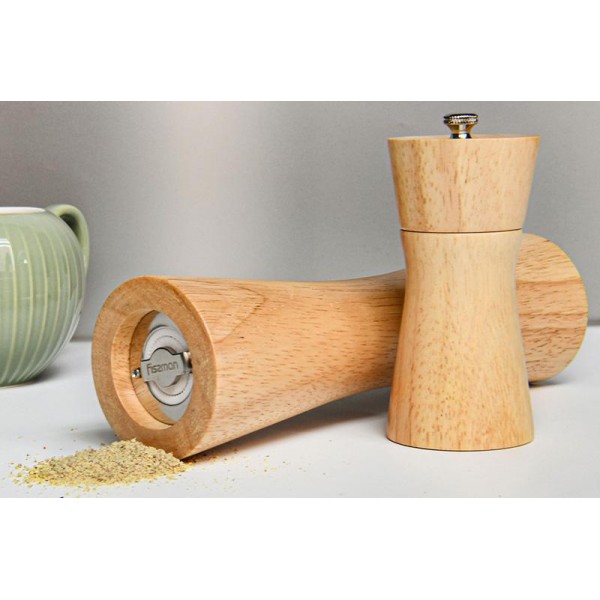 Млин для спецій (перцемолка) Fissman Spice Lanjit 11х5см, корпус світле дерево (109586) Млин для спецій (перцемолка) Fissman Spice Lanjit 11х5см, корпус світле дерево (109586)