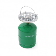 Бытовой газовый баллон Voltronic GL-7.2 3кг (7,2л) + пальник 20354 Green (GB/GL-7.2G)