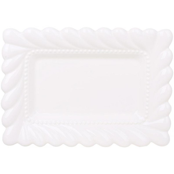 Блюда порцелянові "White City Tiffany" 31х22см, набір 2 прямокутних блюда (122586)