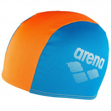 Шапка для плавания Arena Polyester II JR 002468-730 блакитний, помаранчеви (3468336218143)