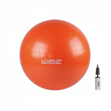Мяч для фитнеса LiveUp Anti-Burst Ball LS3222-65o + насос у комплекті помаранчевий 65с (6951376103212)