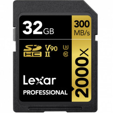 Карта памяти Lexar 32GB SDHC class 10 UHS-II V90 U3 2000x (LSD2000032G-BNNNG)