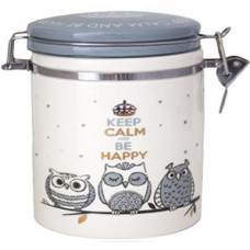 Банка керамічна Be Happy "Совушки» 500мл, кришка з засувкою (109096)