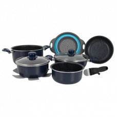 Набор посуды Gimex Cookware Set induction 9 предметів Dark Blue (6977225)