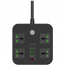 Сетевой фильтр питания Voltronic TВ-Т90, 4роз, 3*USB Black (ТВ-Т90-Black)
