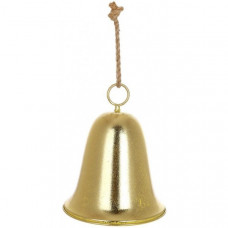 Підвіска декоративна "Christmas Bell" Ø21х26см, золота металева (134396)