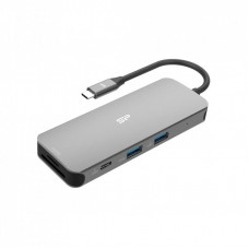 Концентратор Silicon Power USB-C 8-in-1 SR30 Silver Aluminum (SPU3C08DOCSR300G)
